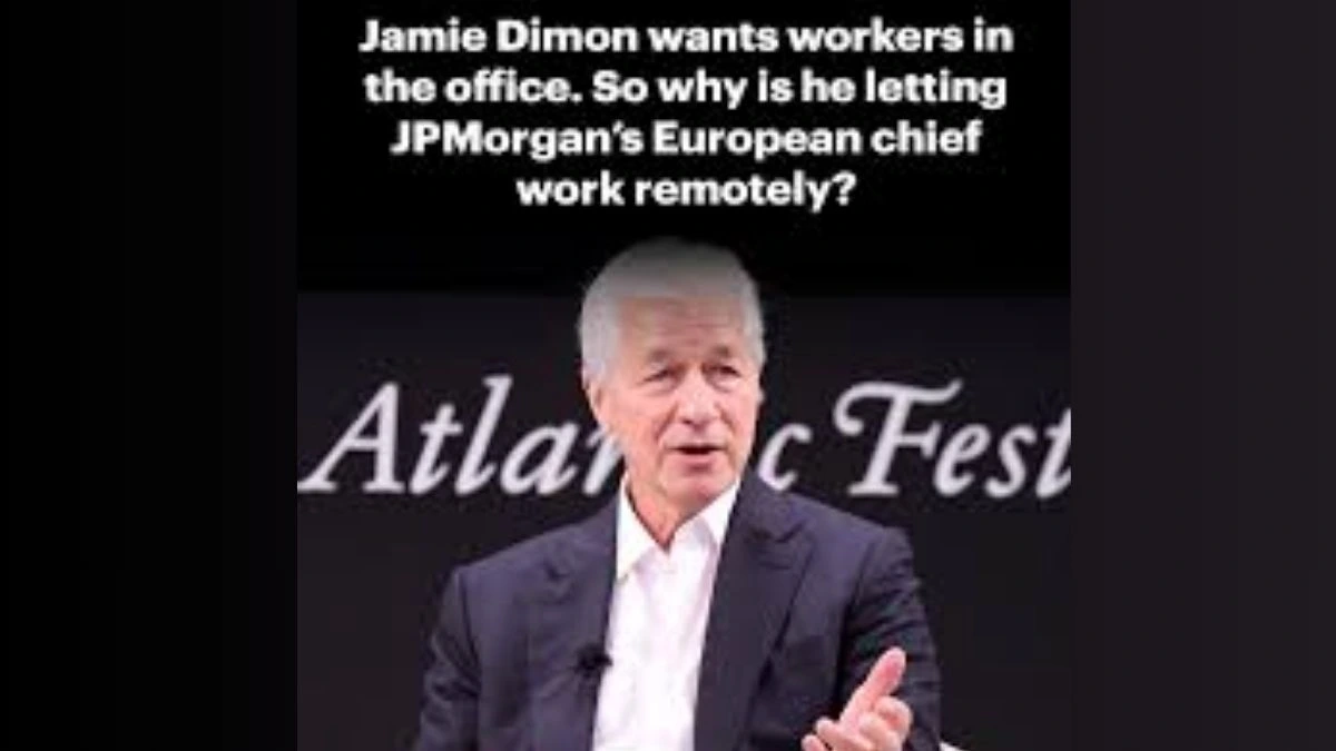 JPMorgan CEO Rejects Work From Home Policy
